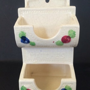Vintage Ceramic Match Box Holder