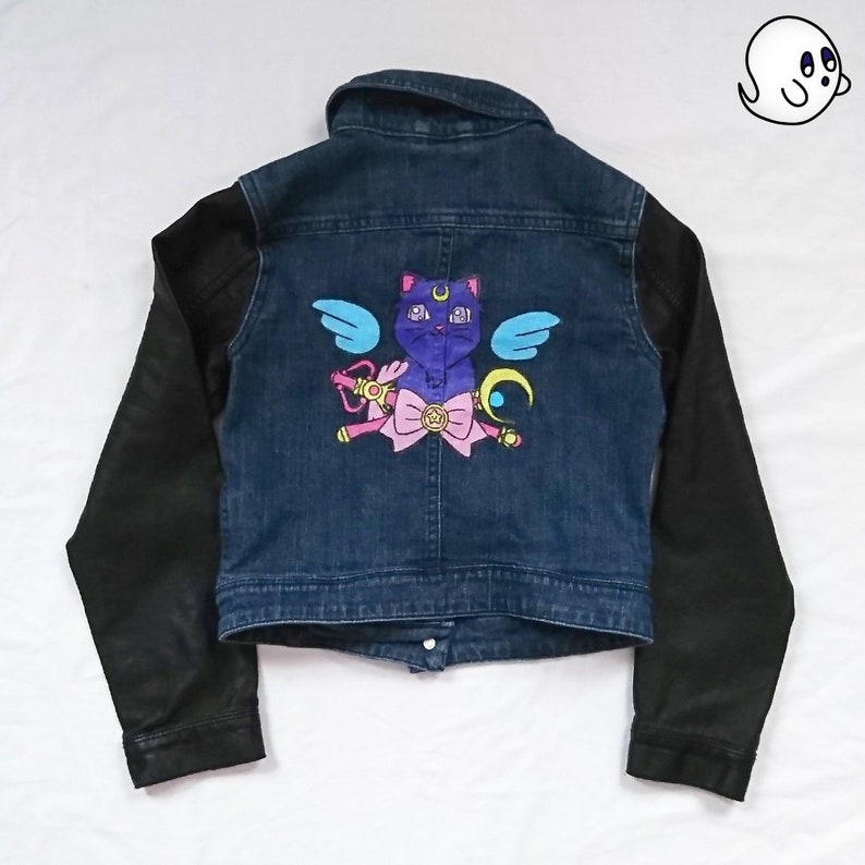 sailor moon jean jacket