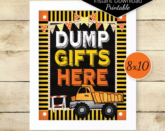 Dump Gifts Here Sign Etsy