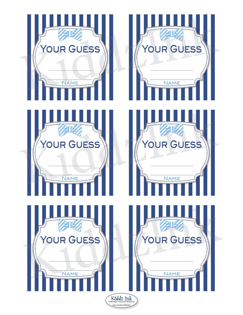 Candy Guessing Game Baby Shower Printables 8x10 Table Sign | Etsy