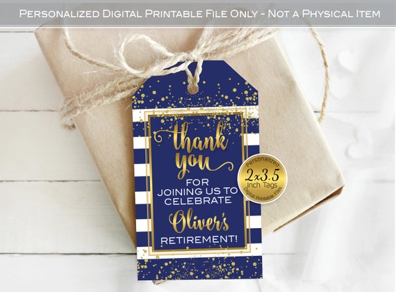 Gift Tag - Navy Confetti Gift Tag - Navy Confetti