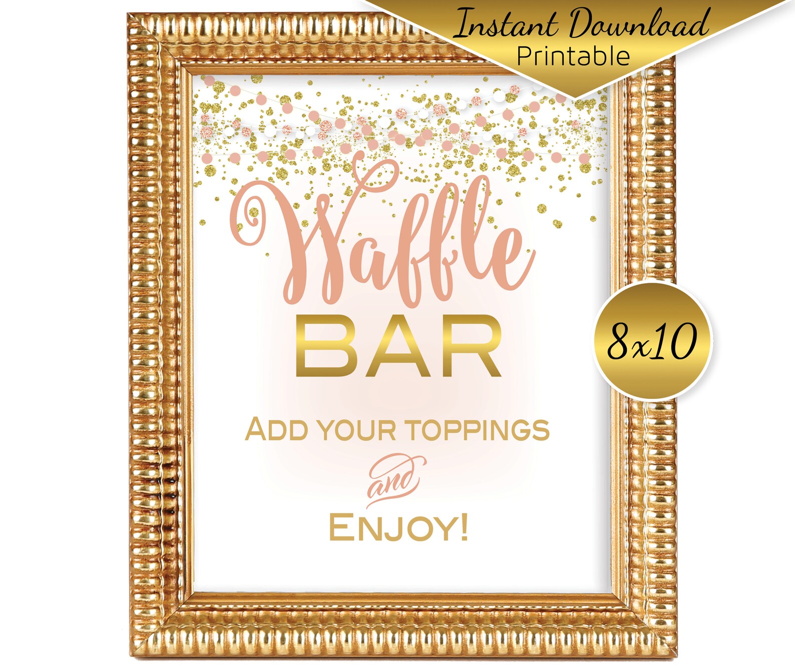 Waffle Bar Baby Shower And Free Printable Waffle Bar Baby Shower My XXX Hot Girl