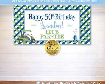 Happy Birthday Golf Banner - Etsy