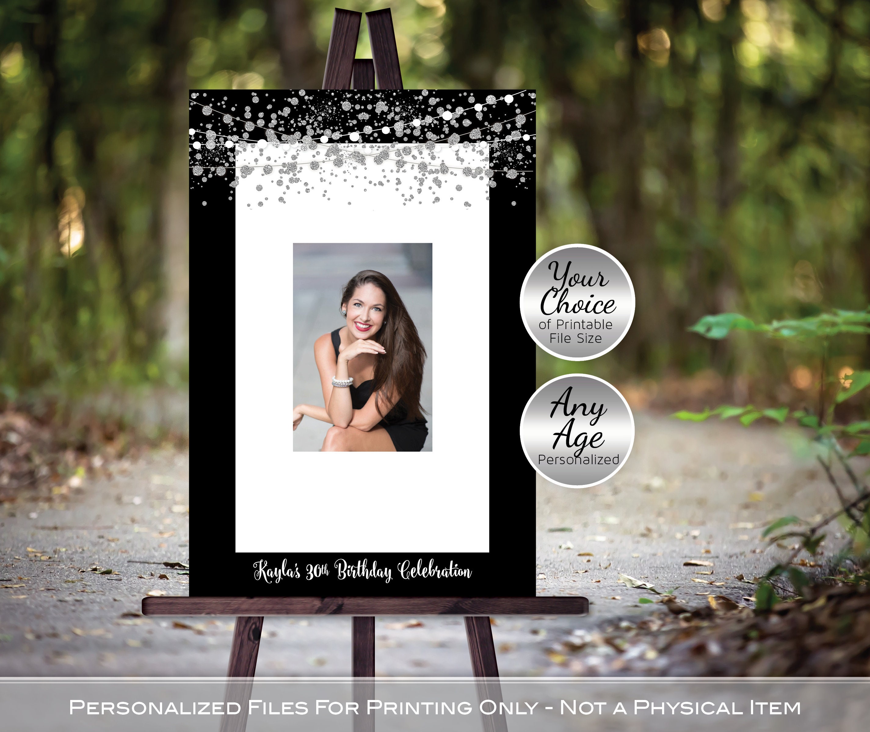 Birthday Guestbook Signature Photo Frame for Signing Etsy