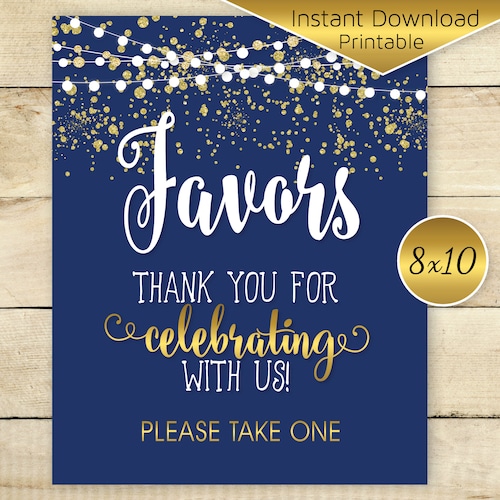 Birthday Welcome Sign Navy Gold Glitter Lights Party Welcome - Etsy