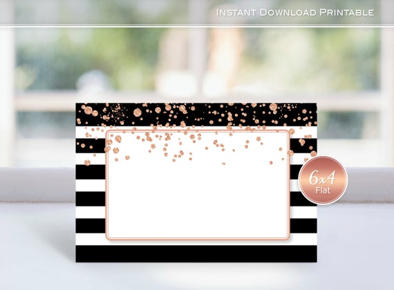 Share a Memory Note Cards 4x6 Flat Pink Gold Dot Confetti 