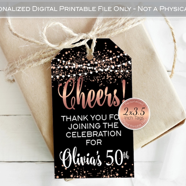 Champagne Tags Printable