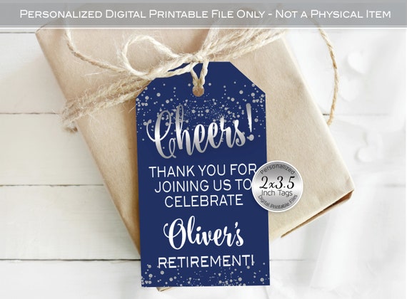 Gift Tag - Navy Confetti Gift Tag - Navy Confetti
