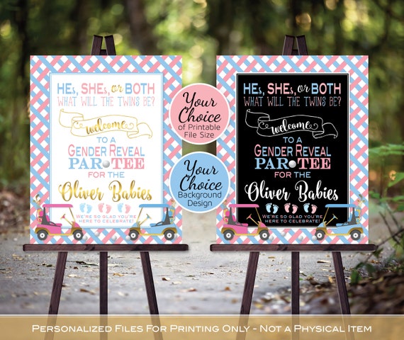 オーダー受付パネル♡Baby girl Girl Gender Reveal – Café Latte Designs