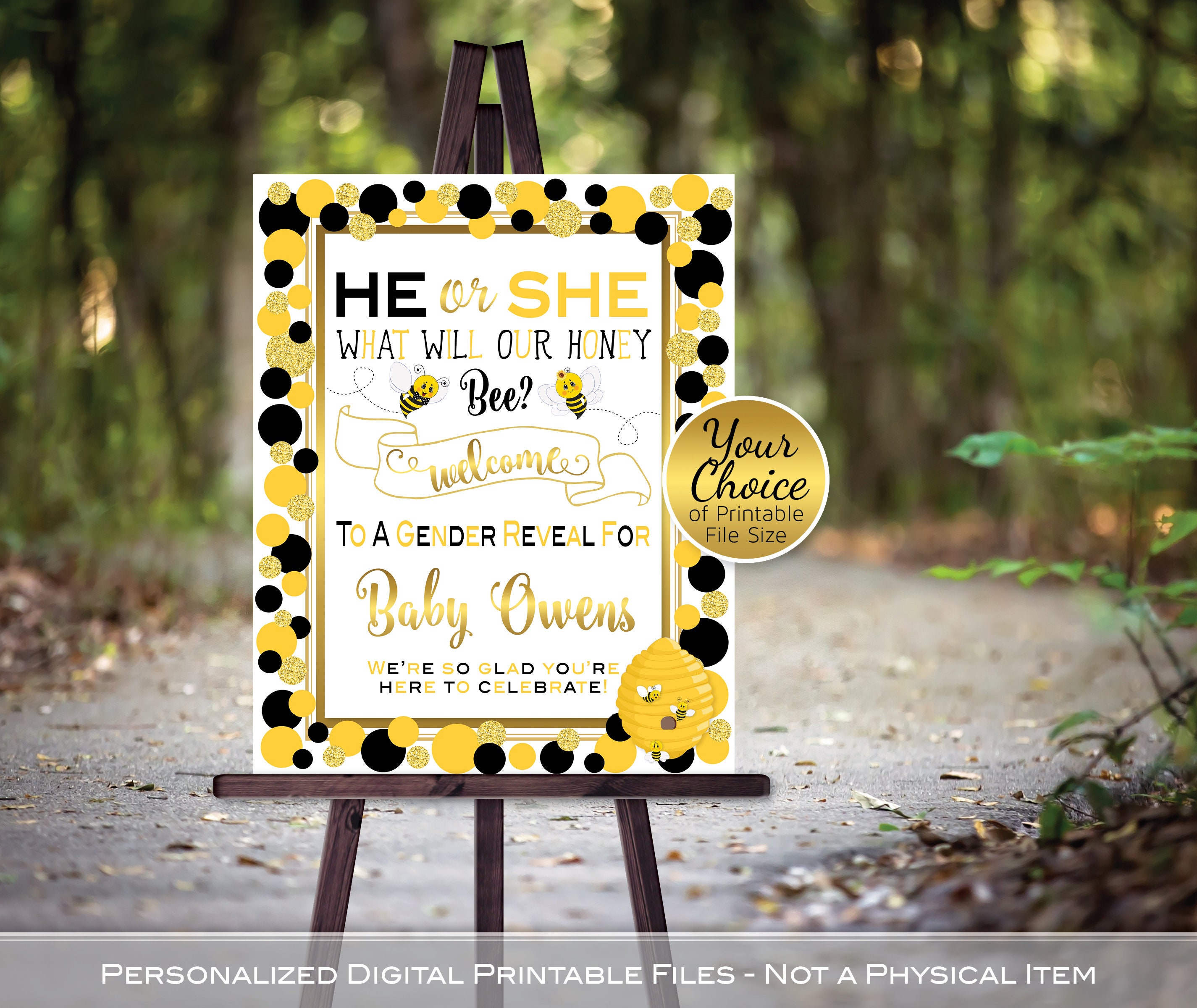 Honey Bee Baby Shower Welcome Sign, Bumble Bee Welcome Poster, Babee Baby  Shower Decorations, Gender Neutral, Printable Template 0160