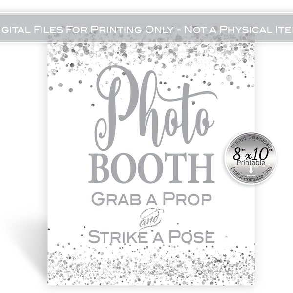 Grab a Prop and Strike a Pose Printable - Etsy