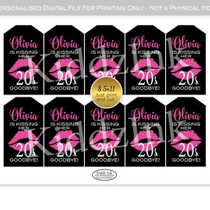 Kissing Her 20s 30s 40s 50s 60s 70s or 80s Goodbye Personalized ...