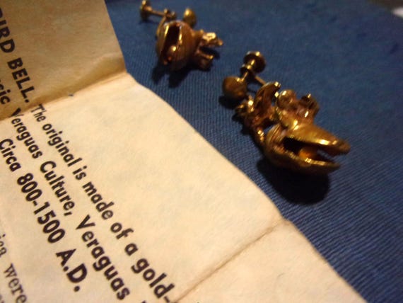 Alva Museum Replica Bird Bell earrings