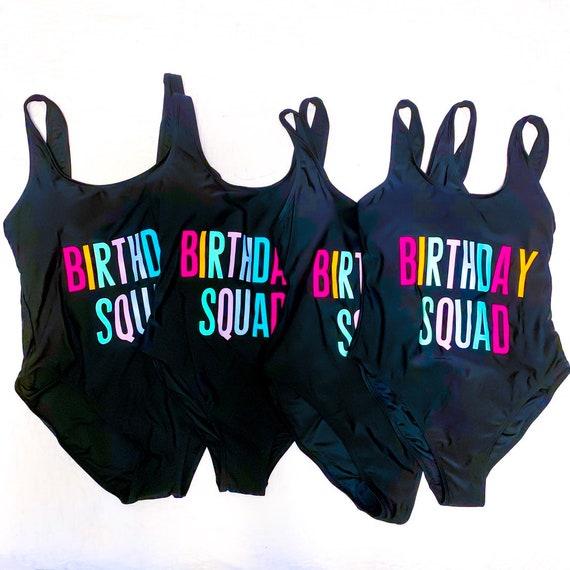 birthday squad swimsuit