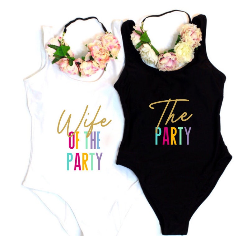 wife of the party bathing suit