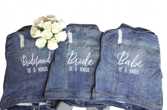 Wedding Jacket Wedding Denim Jacket Custom Denim Jacket Etsy