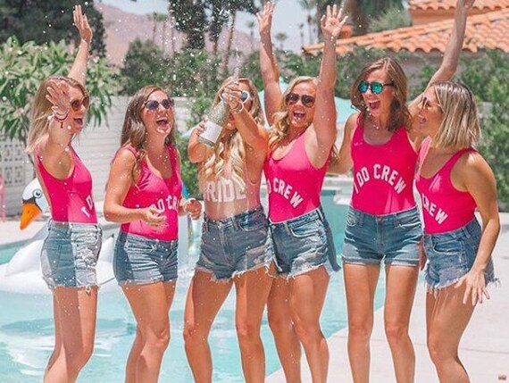 bridesmaid bathing suits