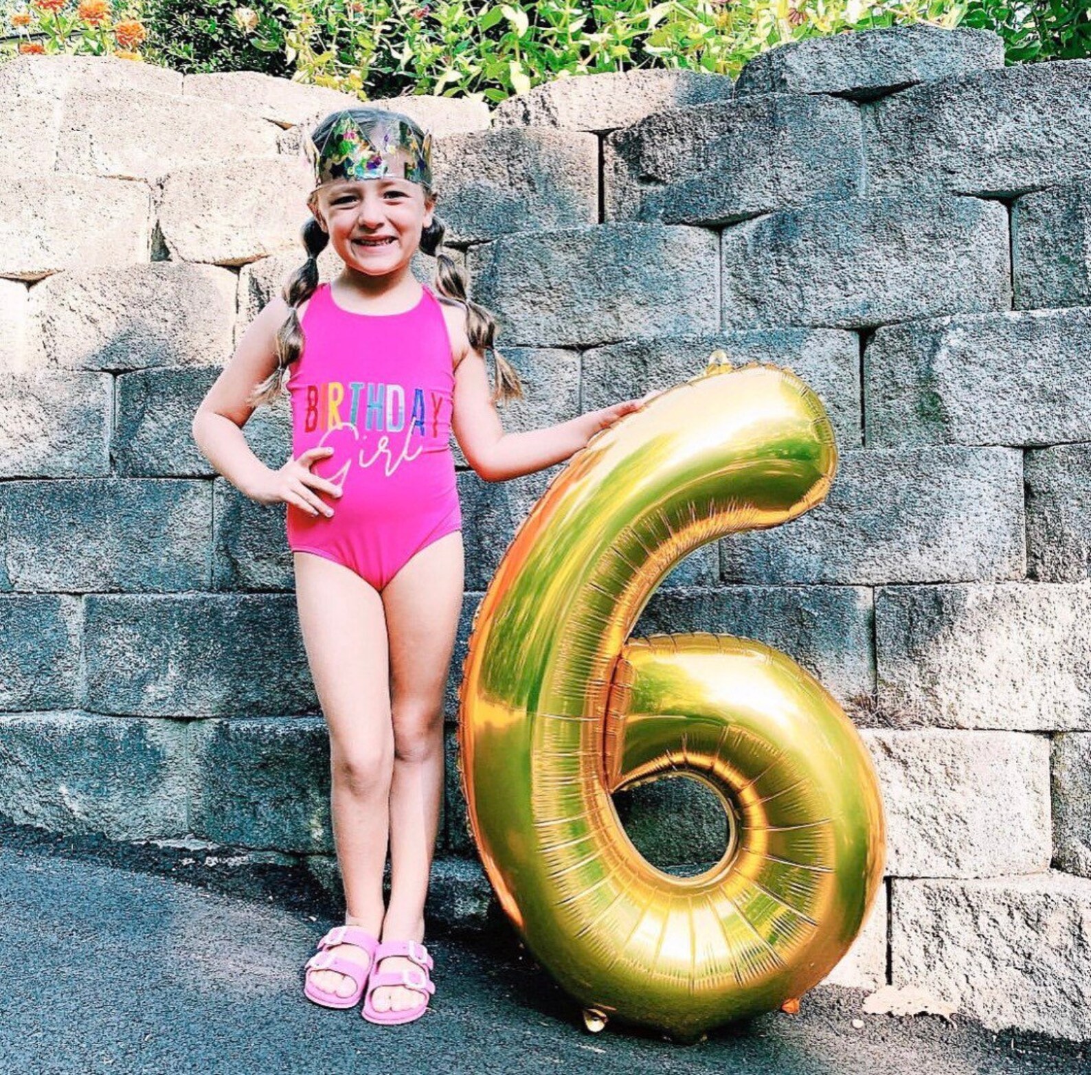 Birthday Girl Swimsuit. Girls Swimsuit. Girls Swimwear. Girls Etsy