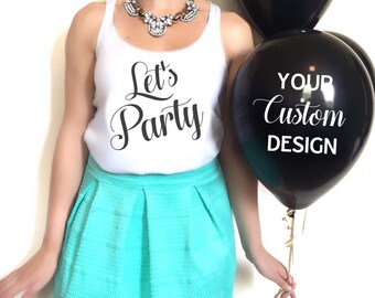Custom Balloon Decals Set Custom Balloons Party Balloons Custom Decals Personalized Balloons