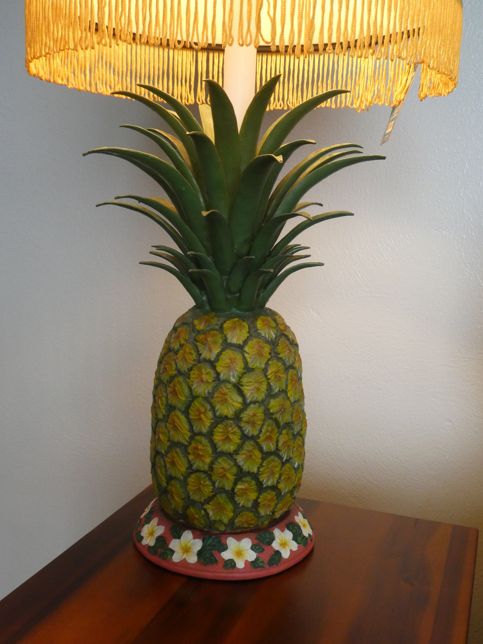 Vintage Pineapple Lamp Hawaii Tropical Tiki Etsy