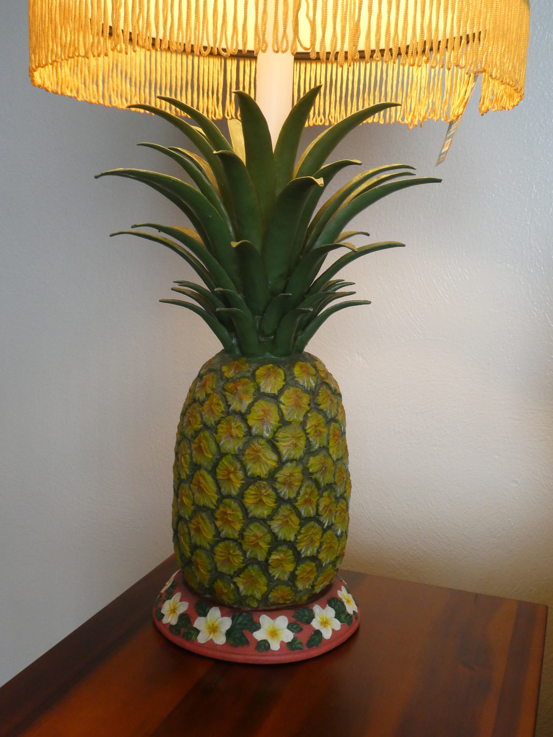 Vintage Pineapple Lamp Hawaii Tropical Tiki Etsy