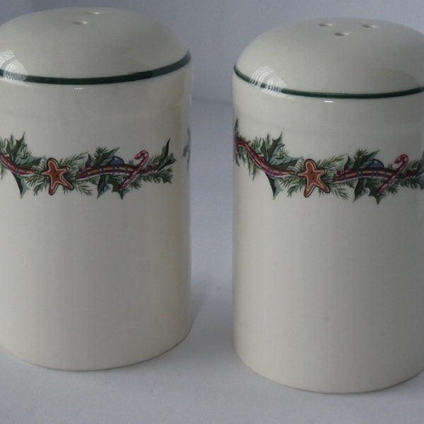 Vintage RH Macy The Cellar Christmas Salt and Pepper Shakers