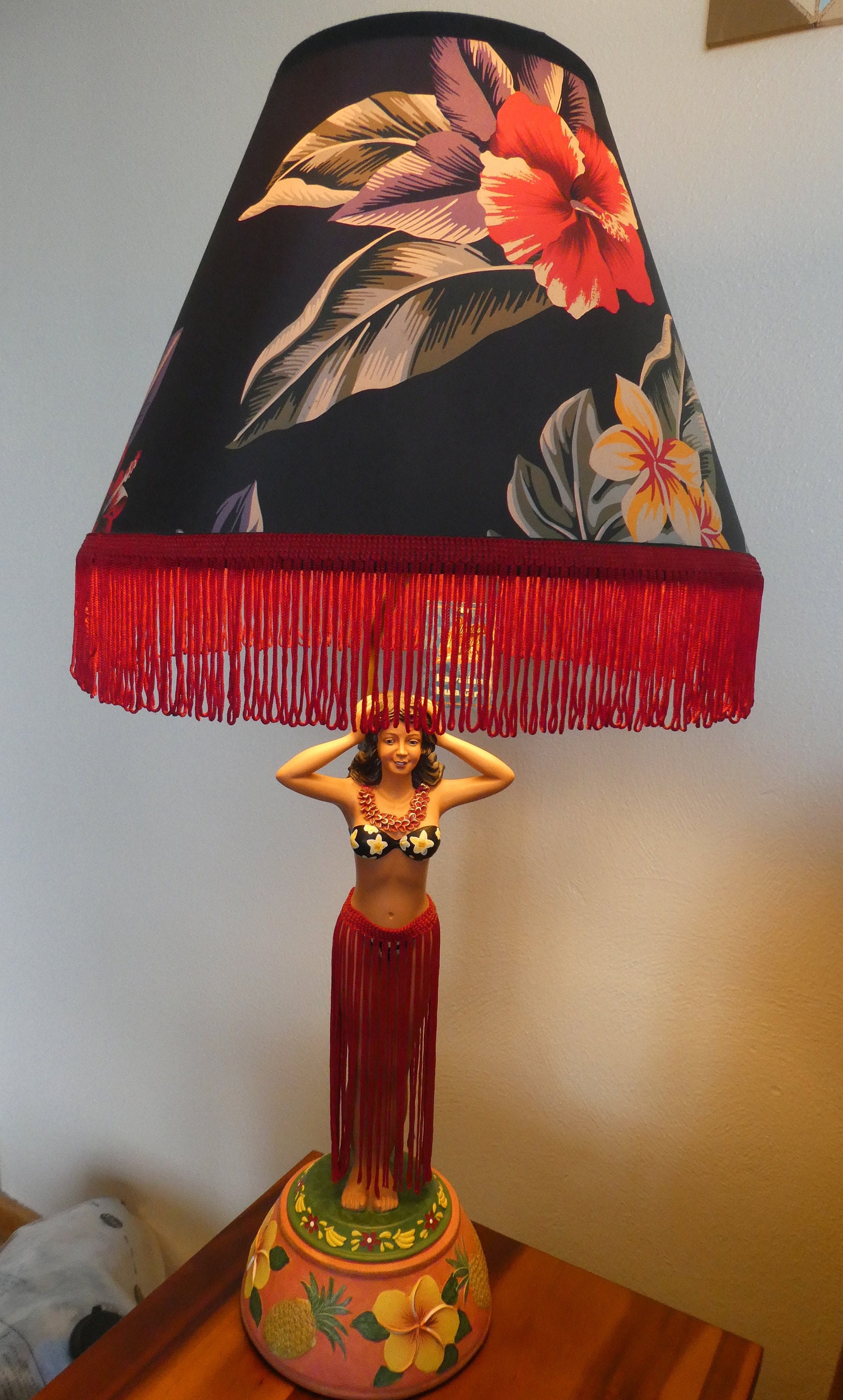 Vintage Hula Girl Lamp - Etsy