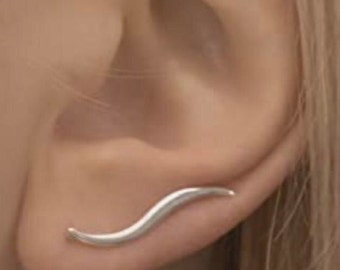 Climber earring for pierced ears 1 pair