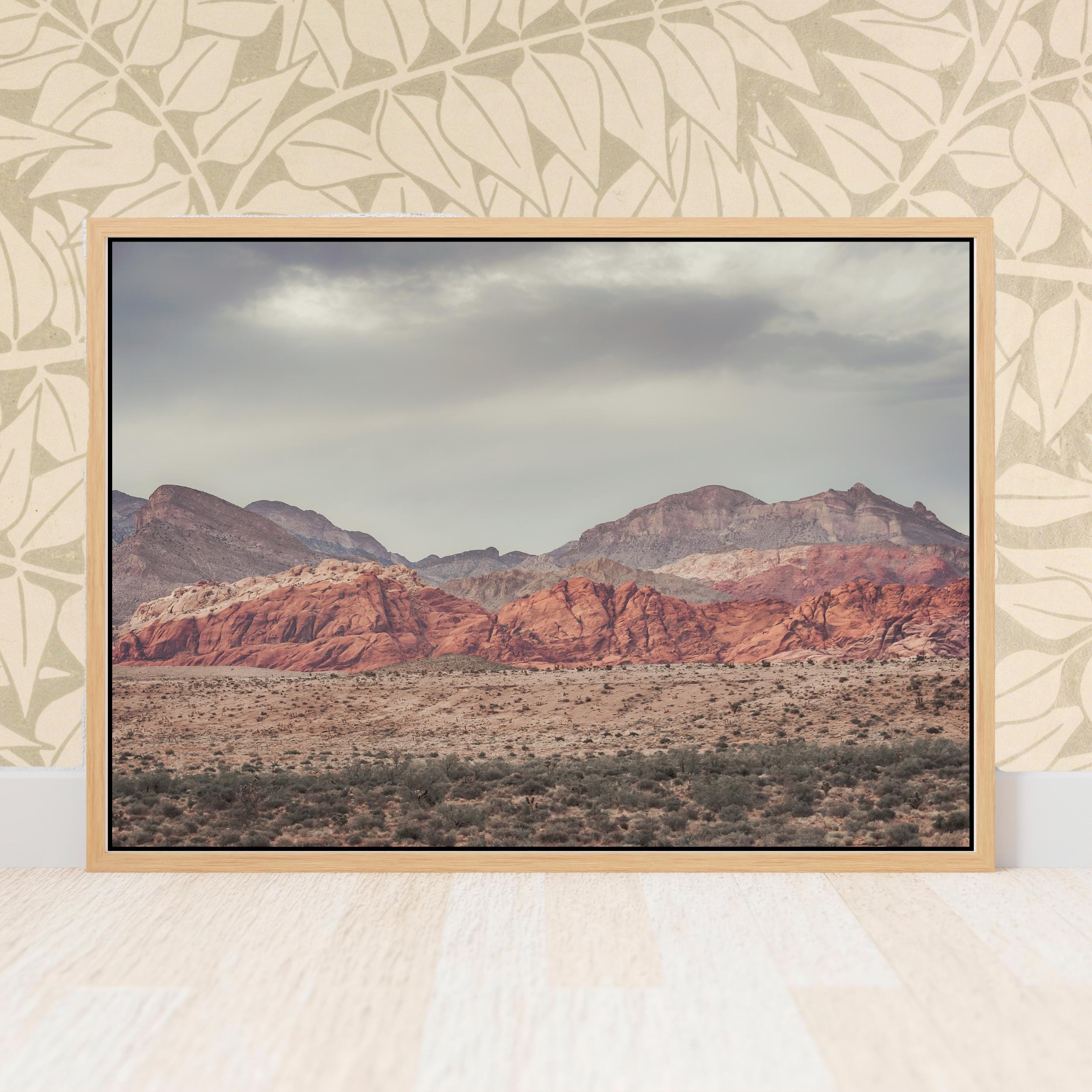 Fine Art Desert Art Photography Print - Southwest Landscape Sunset Red Rock Canyon Framed Home Wall Decor, Rustic Boho Decor