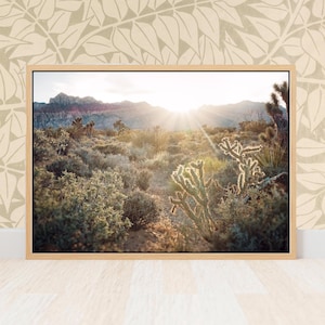 Fine Art Desert Print- Red Rock Nevada Landscape for Rustic Bedroom Decor, Boho Art Print, Southwest Livingroom Decor, Desert Photography