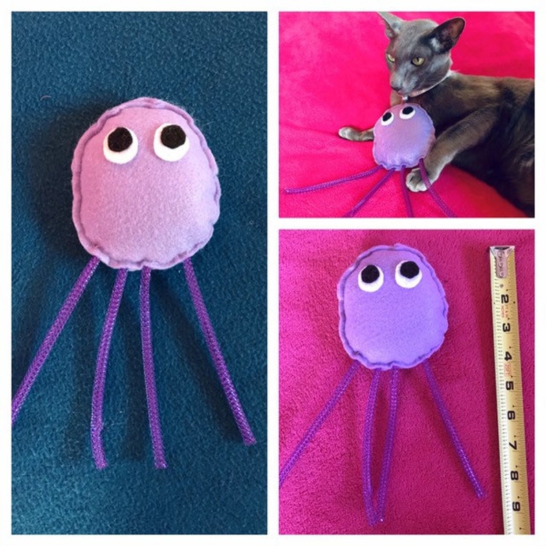 Octopus Cat Toy Octopus Kraken Catnip Cat Toy Pet Lover Etsy
