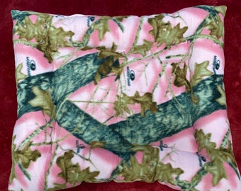 pink camo dog bed