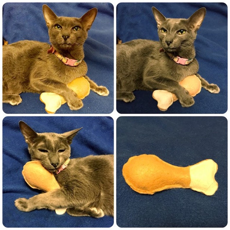 Turkey Leg Cat Toy Felt chicken Leg Catnip Toys Drumstick Etsy