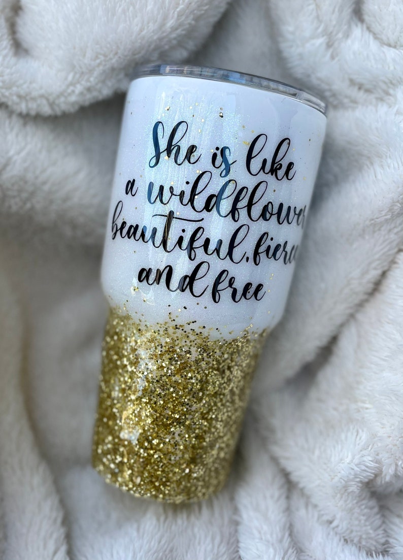 Personalized \u201cWildflower\u201d Tumbler