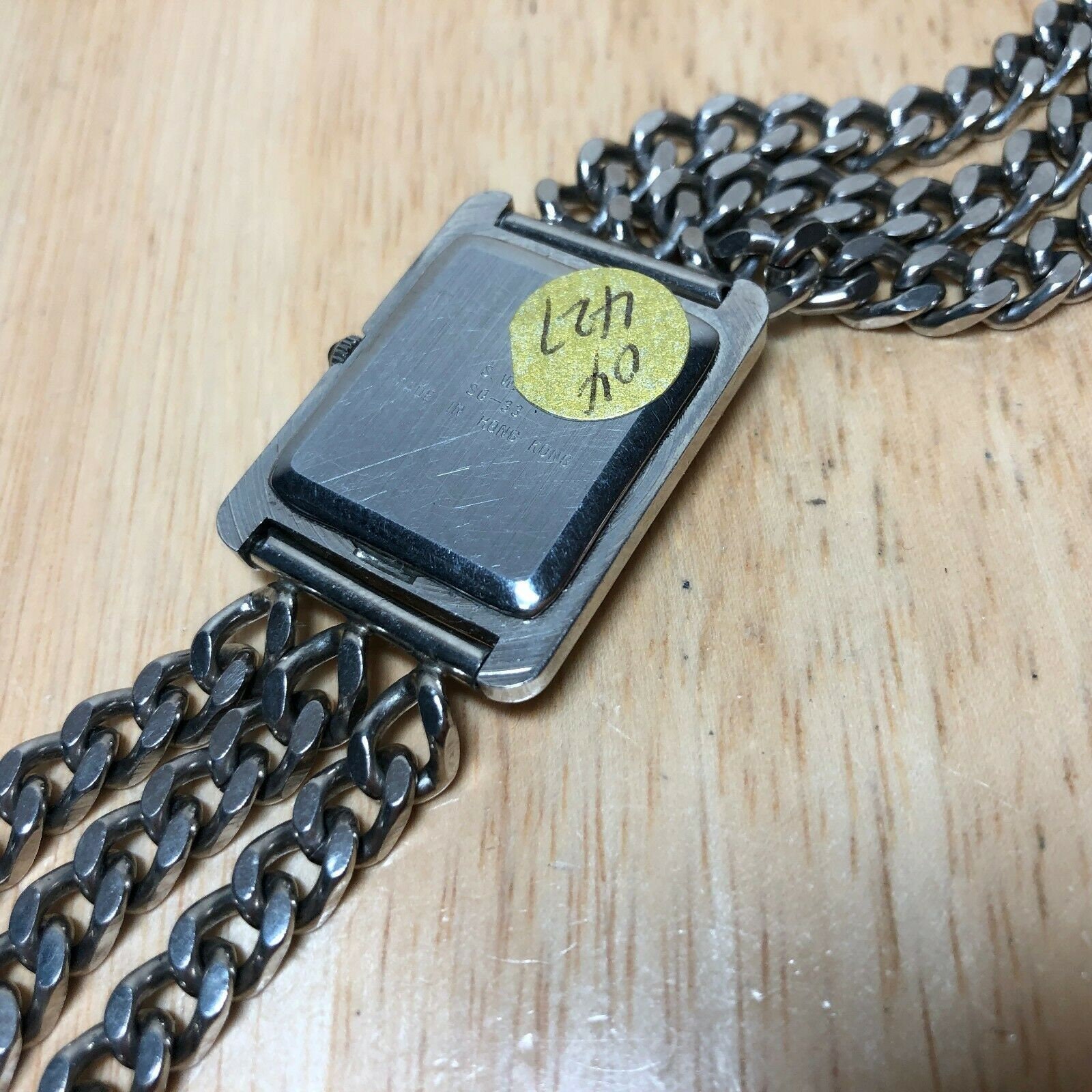 Vintage Vienna Men Lady Silver Rectangle Analog Quartz Watch Etsy