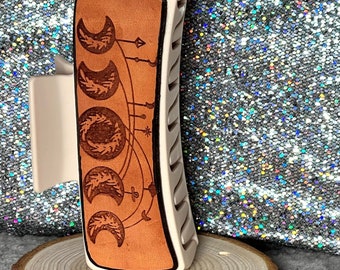 SVG File Leather Western Claw Hair Clip Laser Cut File Haute Southern Haute