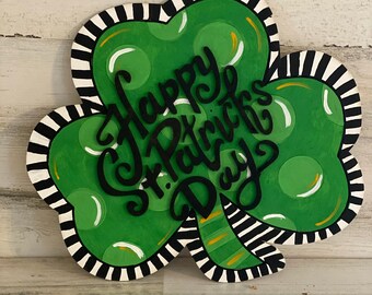 Polka Dot Shamrock SVG Cut File | Silhouette| Cricut | Glowforge | Laser DIY