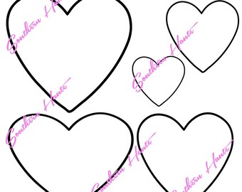 Rae Dunn Inspired Heart SVG | Silhouette| Cricut | Glowforge | Decal | Laser DIY
