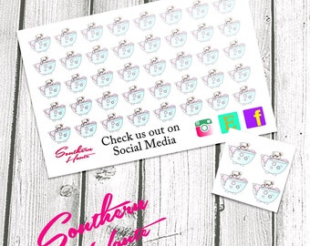 Bulldog Dog Bath Grooming Planner Stickers for Erin Condren, Plum Paper, Filofax, and Kate Spade Planners