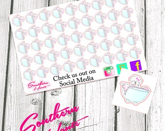 MALTESE Planner Stickers Dog Bath Grooming Planner Stickers for Erin Condren, Plum Paper, Filofax, and Kate Spade Planners