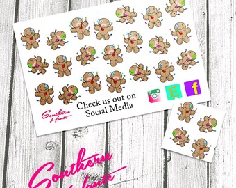 Voodoo Doll Planner Stickers for Erin Condren, Plum Paper, Filofax, and Kate Spade Planners