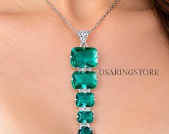 Handmade indicolite Tourmaline Pendant –Sterling Silver Necklace