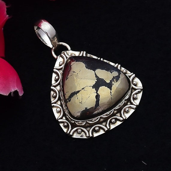 Apache Gold Pendant 925 Sterling Silver Pendant Handmade Etsy