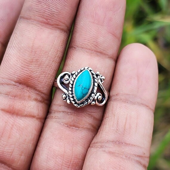 Anello Con Pietra Di Marquise, Anello Con Pietra Di Luna - Foto 11