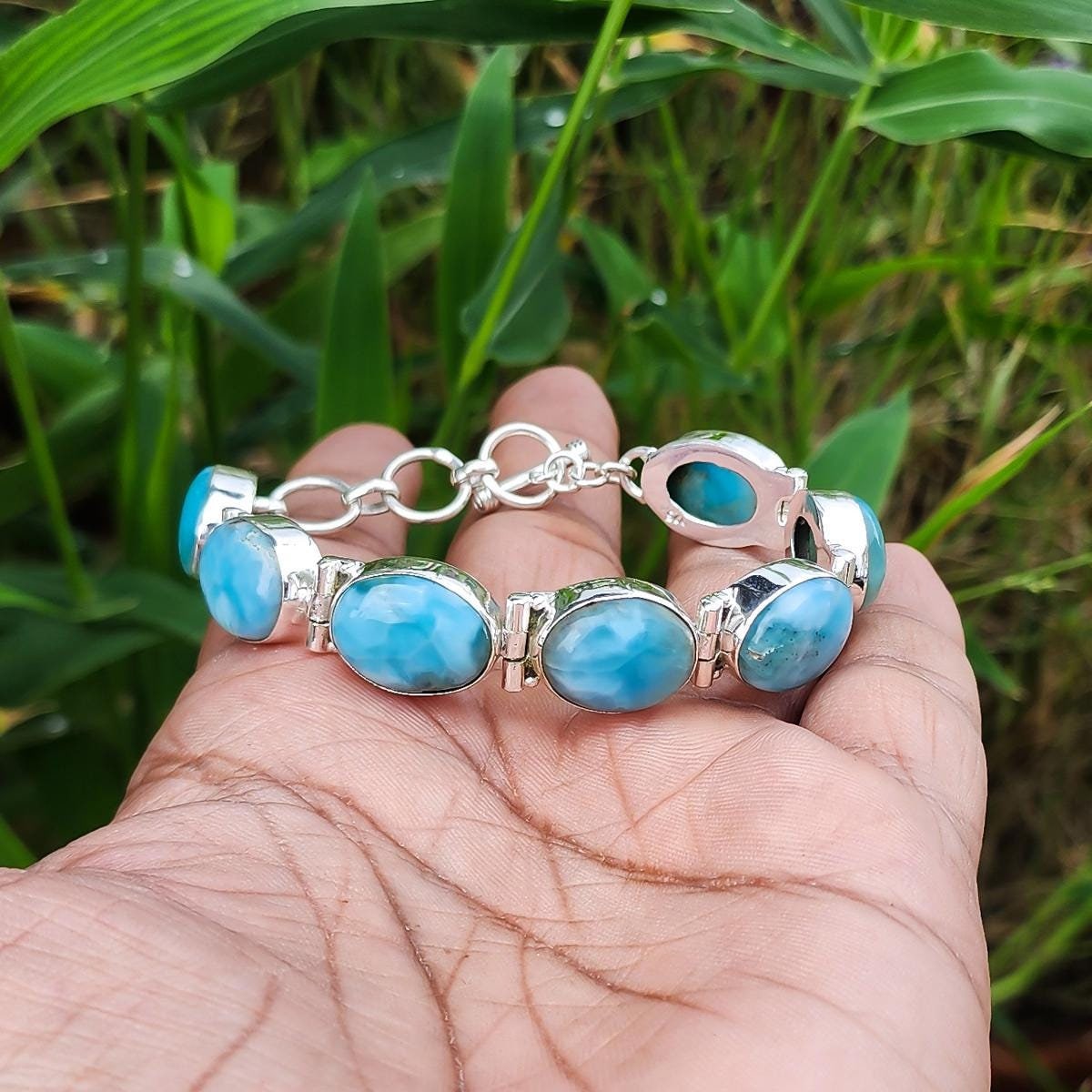 larimarbrace.ymさん6-10-7 Larimar Bracelet Astral | Dominican Larimar | The Larimar Shop®