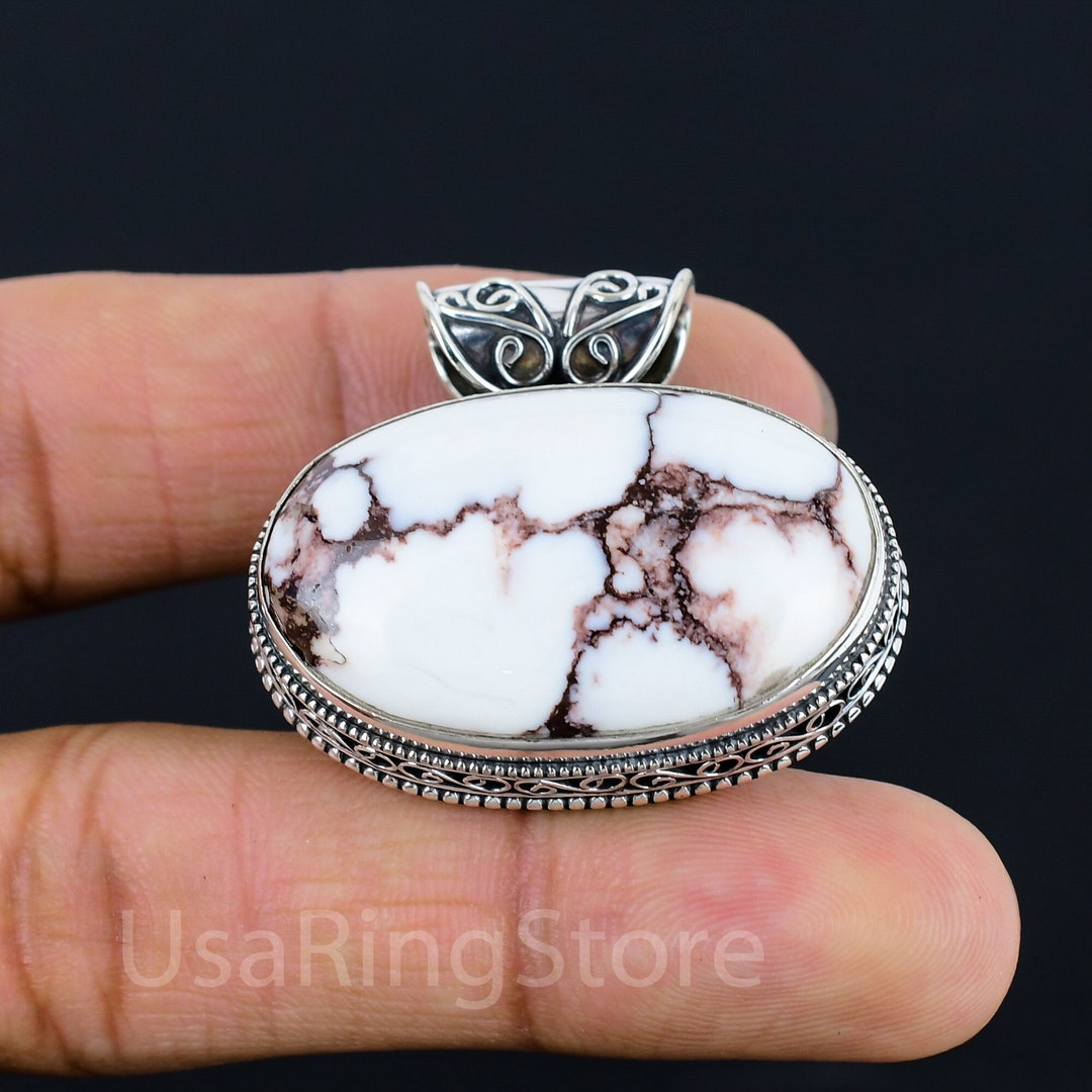 Wild Horse Jasper Pendant, 925 Sterling Silver Pendant, Antique Pendant ...