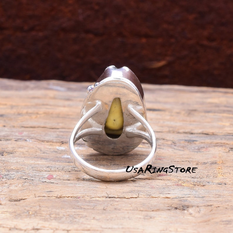 Handmade Ring Boho Ring 925 Sterling Silver Ring Statement Ring Gift For Her Cowrie Ring Shell Ring Natural Shell Ring