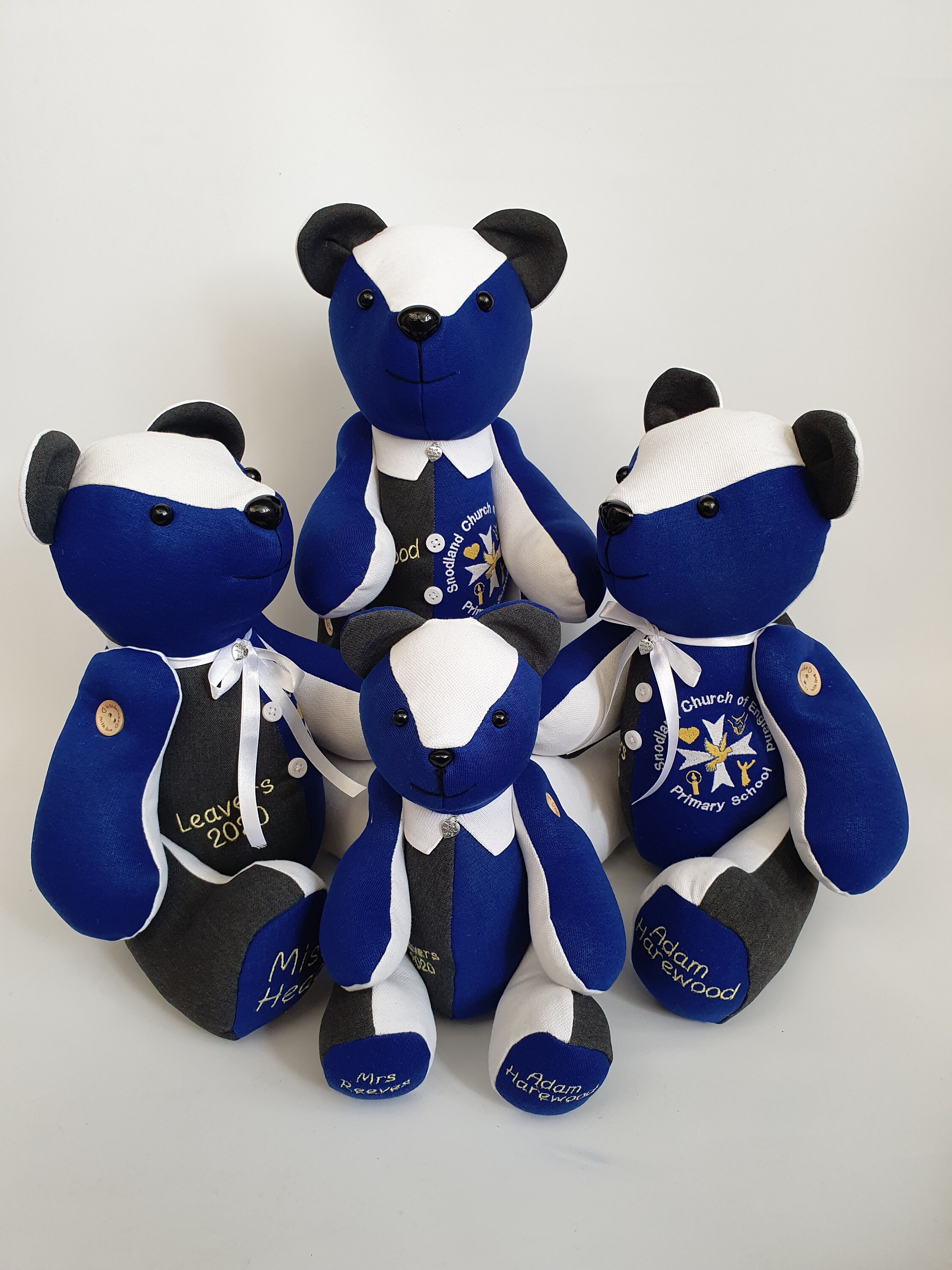 School Uniform Memory Bear – Keepsake Teddy With Embroidered Name - Etsy UK