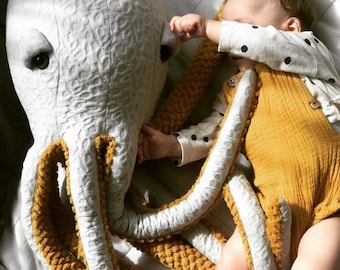 Big Pop Octopus - Handmade Plush toy