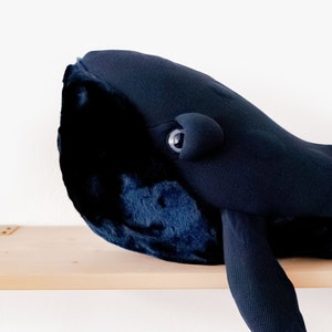 Small Night Whale Handmade Plush toy image 2